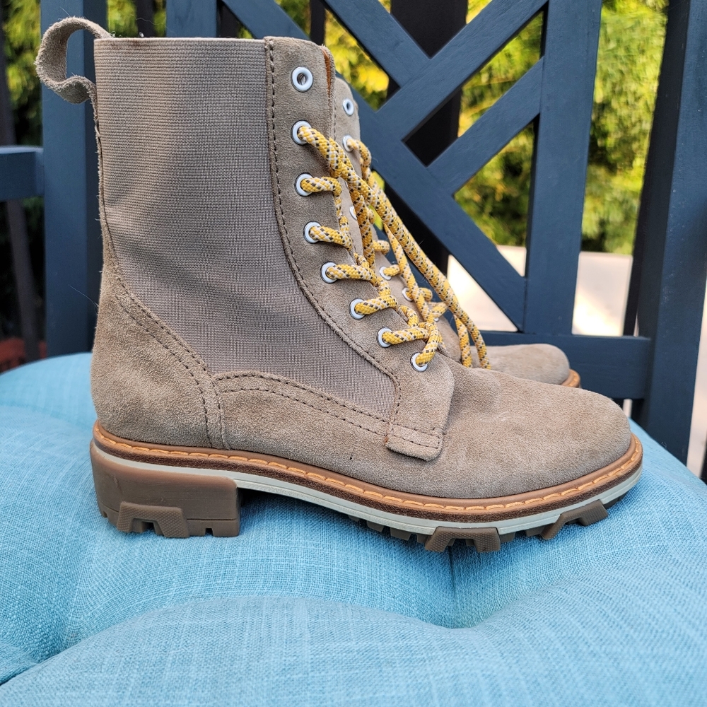 Rag and Bone Shiloh combat boots tan size 8